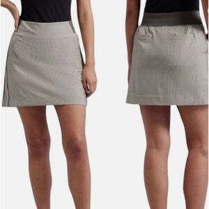 Athelta Women's Brooklyn Heights Grey Striped Active Skirt Skort Size 20